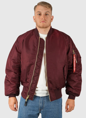 MA-1 Heritage Bomber Jacket - Dark Cherry