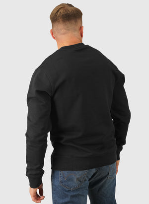 Badge Crewneck Sweatshirt - Black