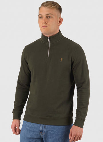 Arnold 1/4 Zip Sweatshirt - Evergreen