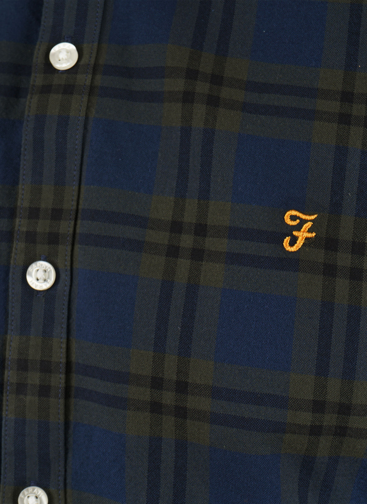 Brewer Check Slim Fit Hemd - Evergreen