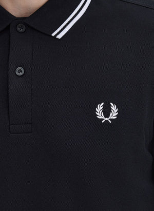 Twin Tipped Poloshirt M3600 - Black/White