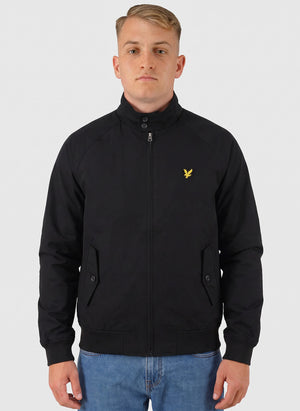 Cotton Harrington Jacket - Jet Black