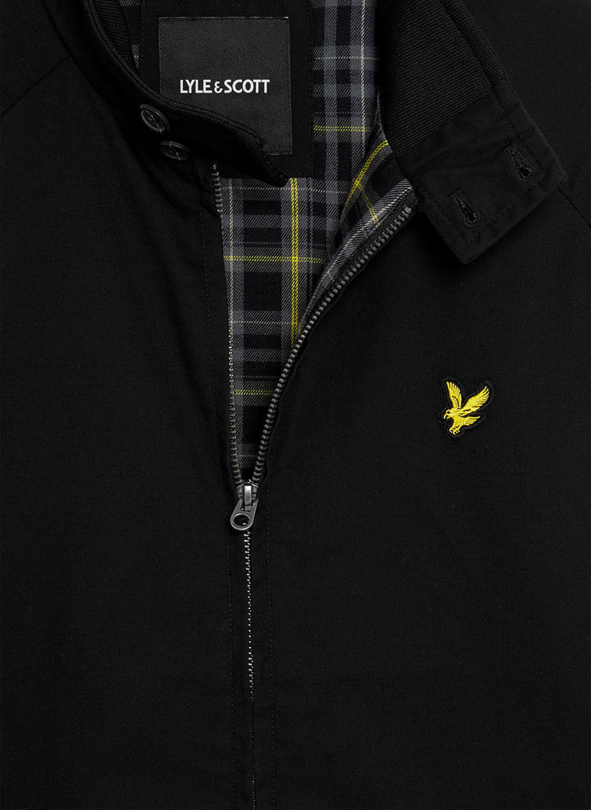 Cotton Harrington Jacket - Jet Black