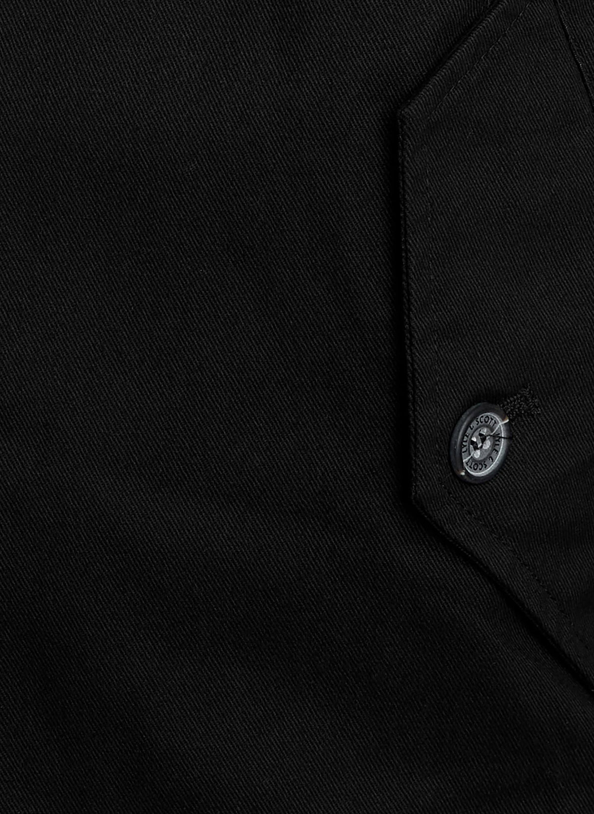 Cotton Harrington Jacket - Jet Black