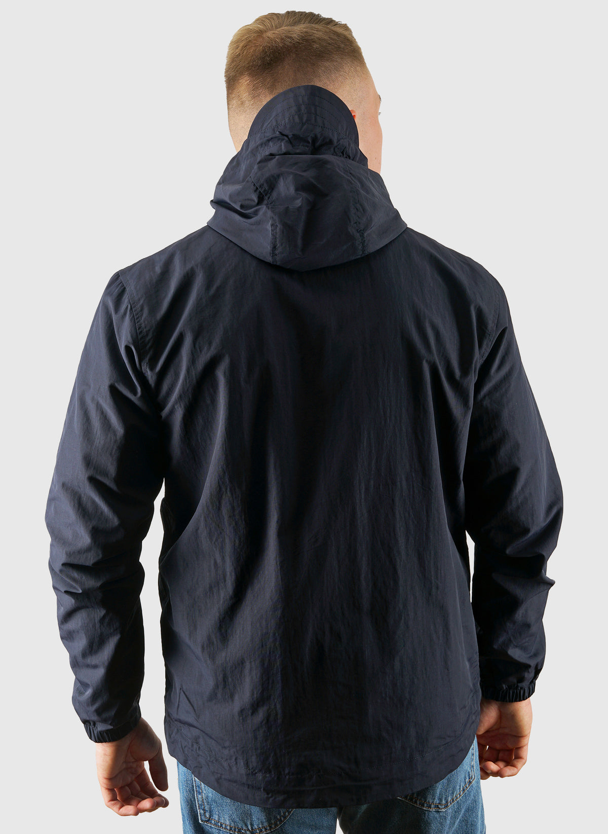 Zip Through Hooded Jacket - Dark Navy
