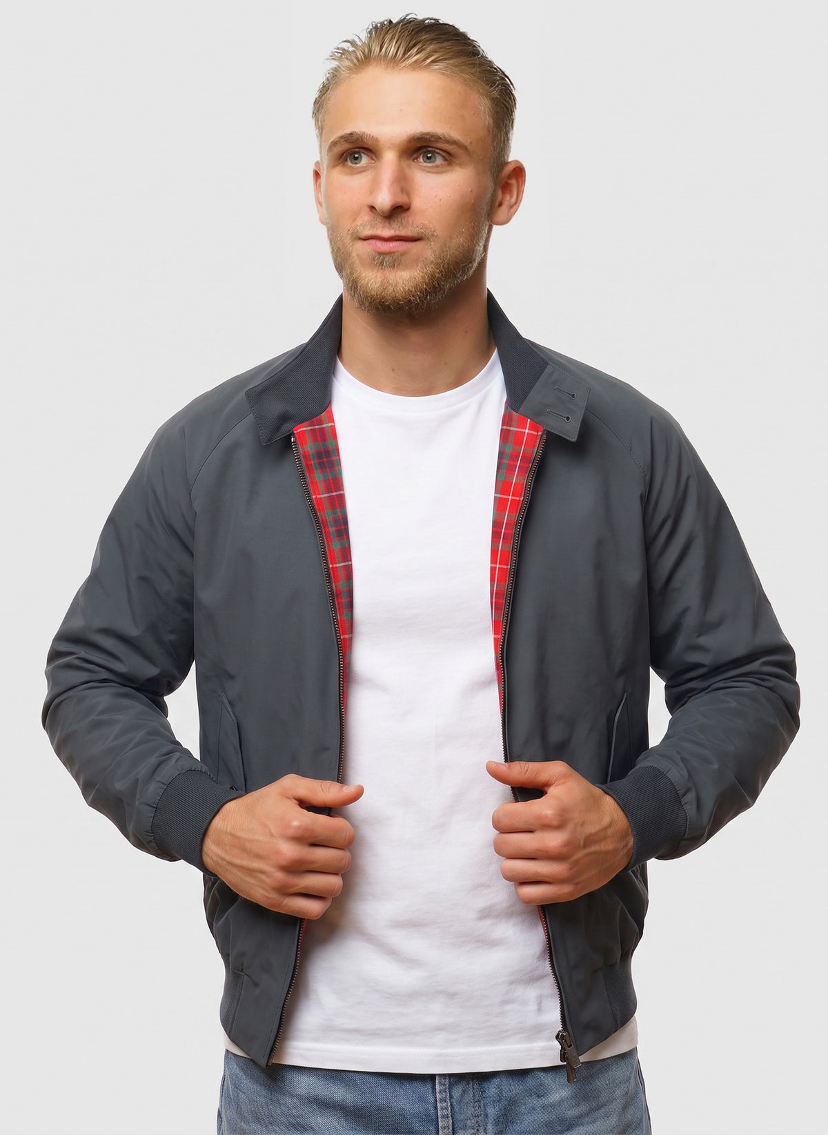 G9 Classic Harrington Jacket - Slate Grey