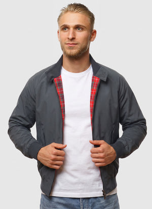 G9 Classic Harrington Jacket - Slate Grey