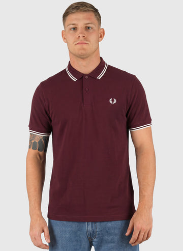 Twin Tipped Poloshirt M3600 - Oxblood/Ecru