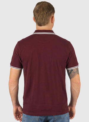 Twin Tipped Poloshirt M3600 - Oxblood/Ecru