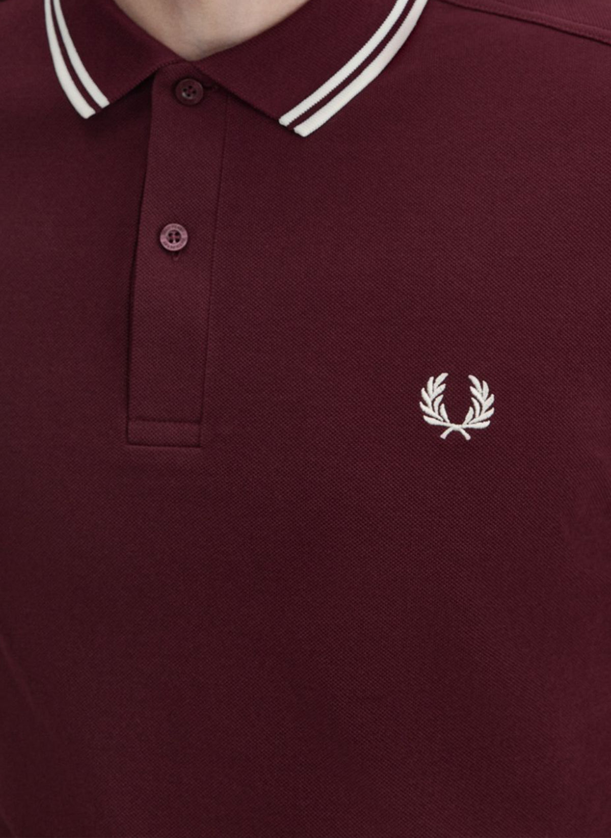 Twin Tipped Poloshirt M3600 - Oxblood/Ecru