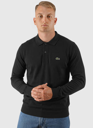 Polo Sweatshirt - Black