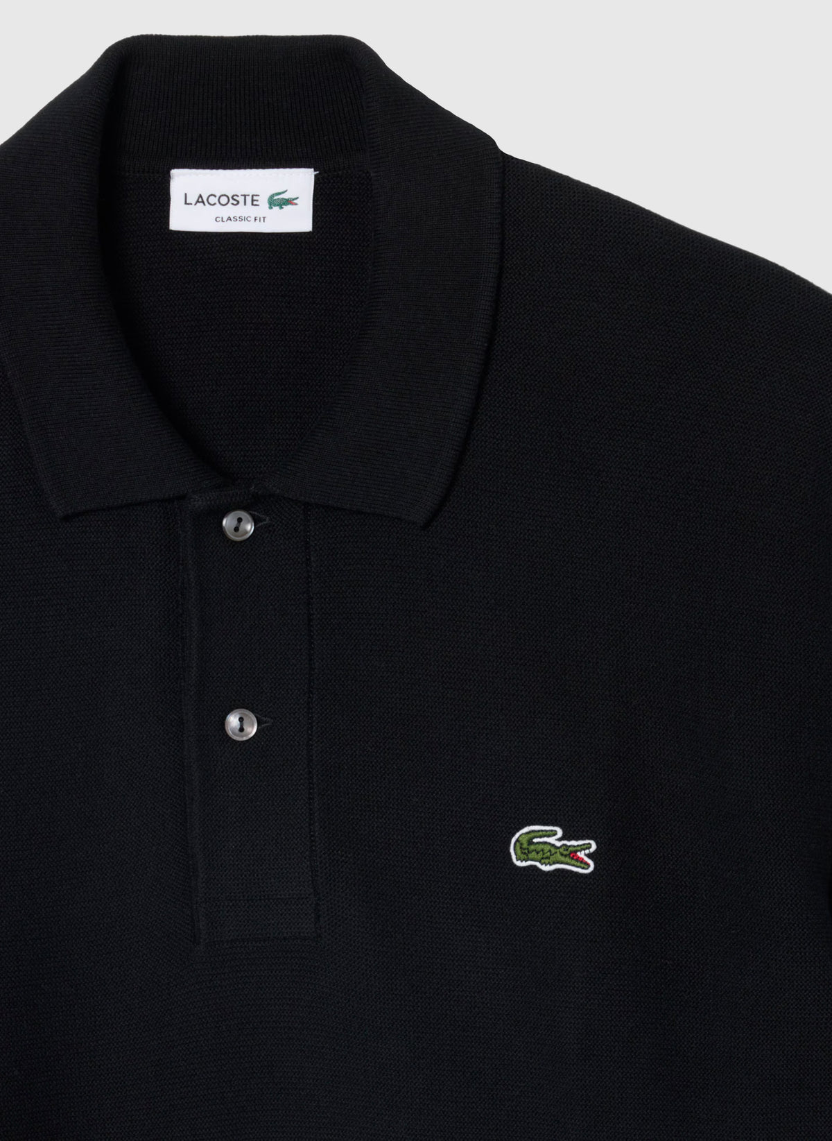 Polo Sweatshirt - Black