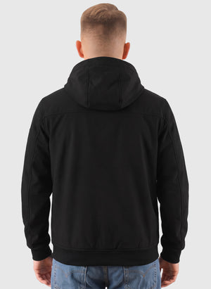 Fleece Back Softshell Jacket - Jet Black