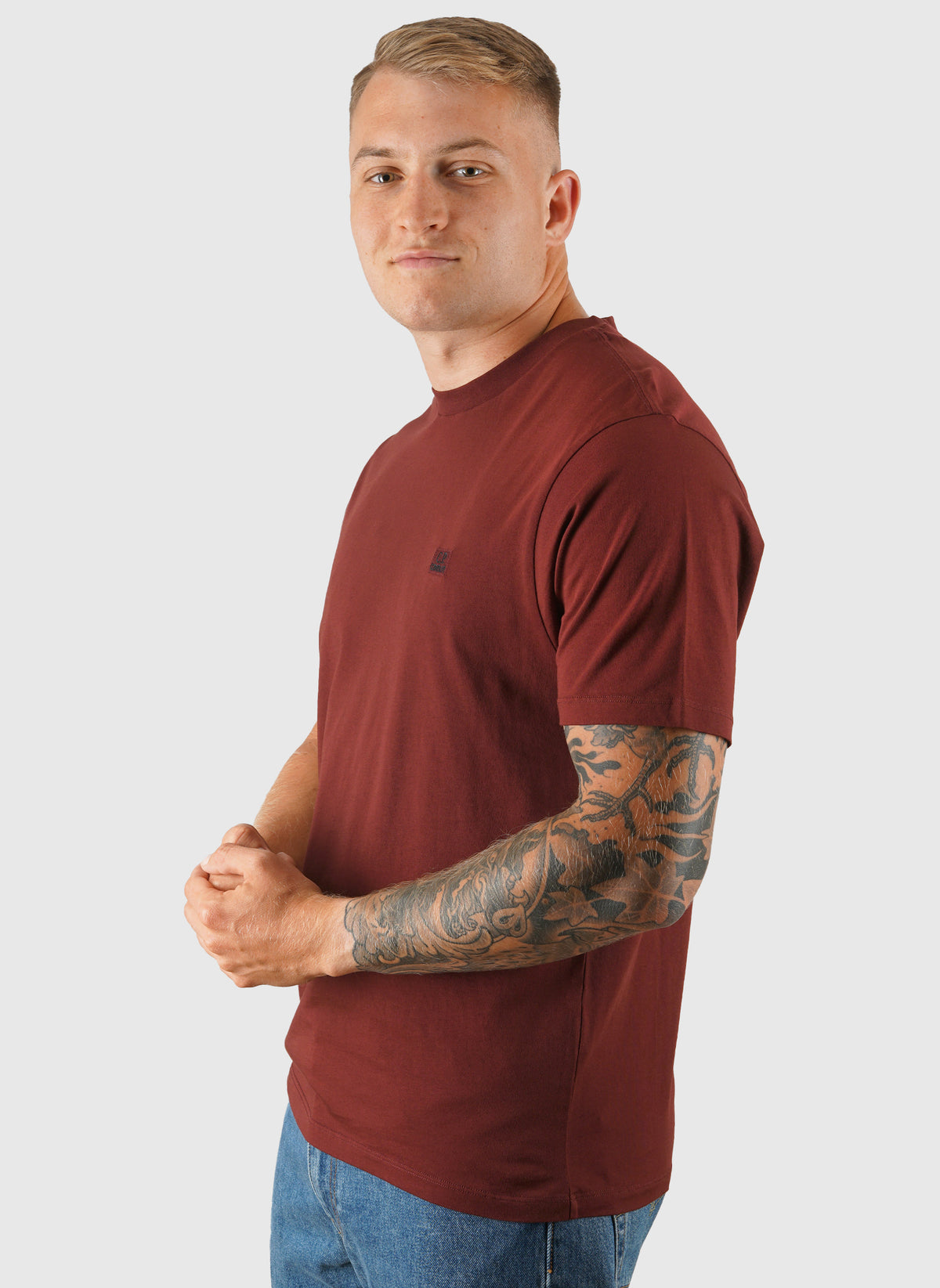 Logo Patch Jersey T-Shirt - Andorra Red