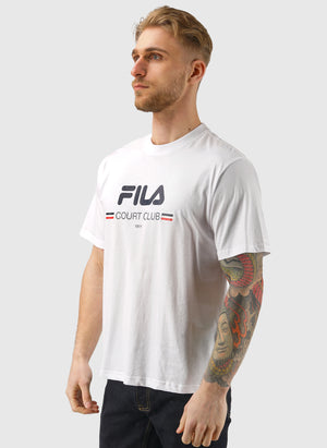 Doccia Logo Graphic T-Shirt- Bright White