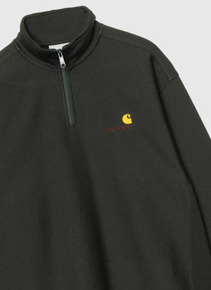 Half Zip American Script Sweatshirt - Raven