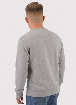 Hemming Crew Sweatshirt - Light Grey Marl