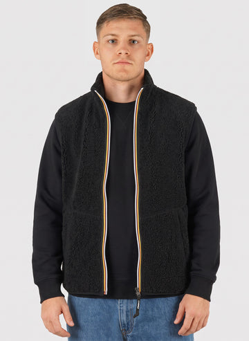 Yannick Sherpa Polar Double Weste - Black Pure