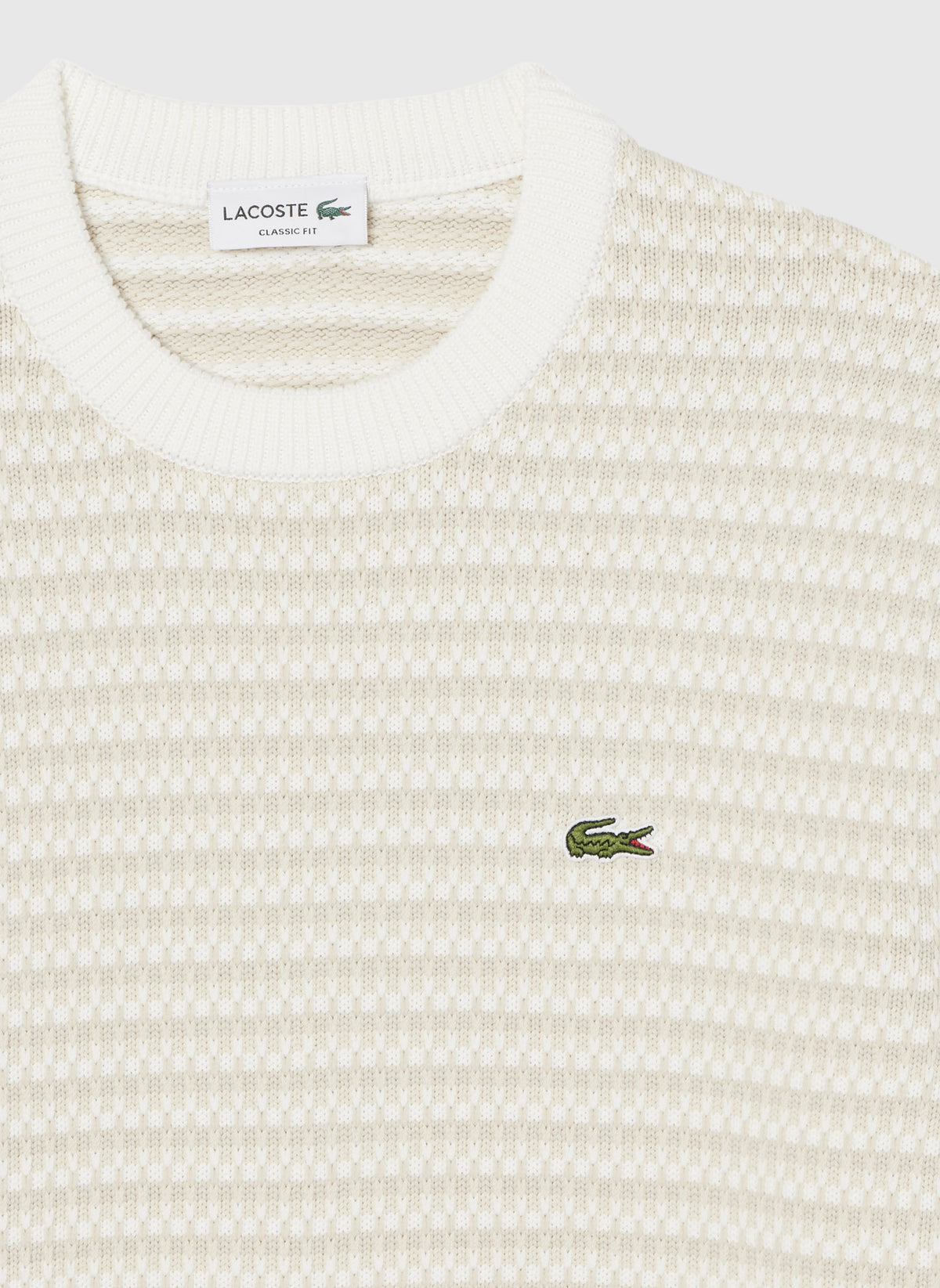 Crewneck Sweatshirt - Beige/Hellgrau/Weiß