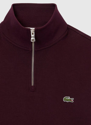 Half Zip Cotton Sweatshirt - Oxalis