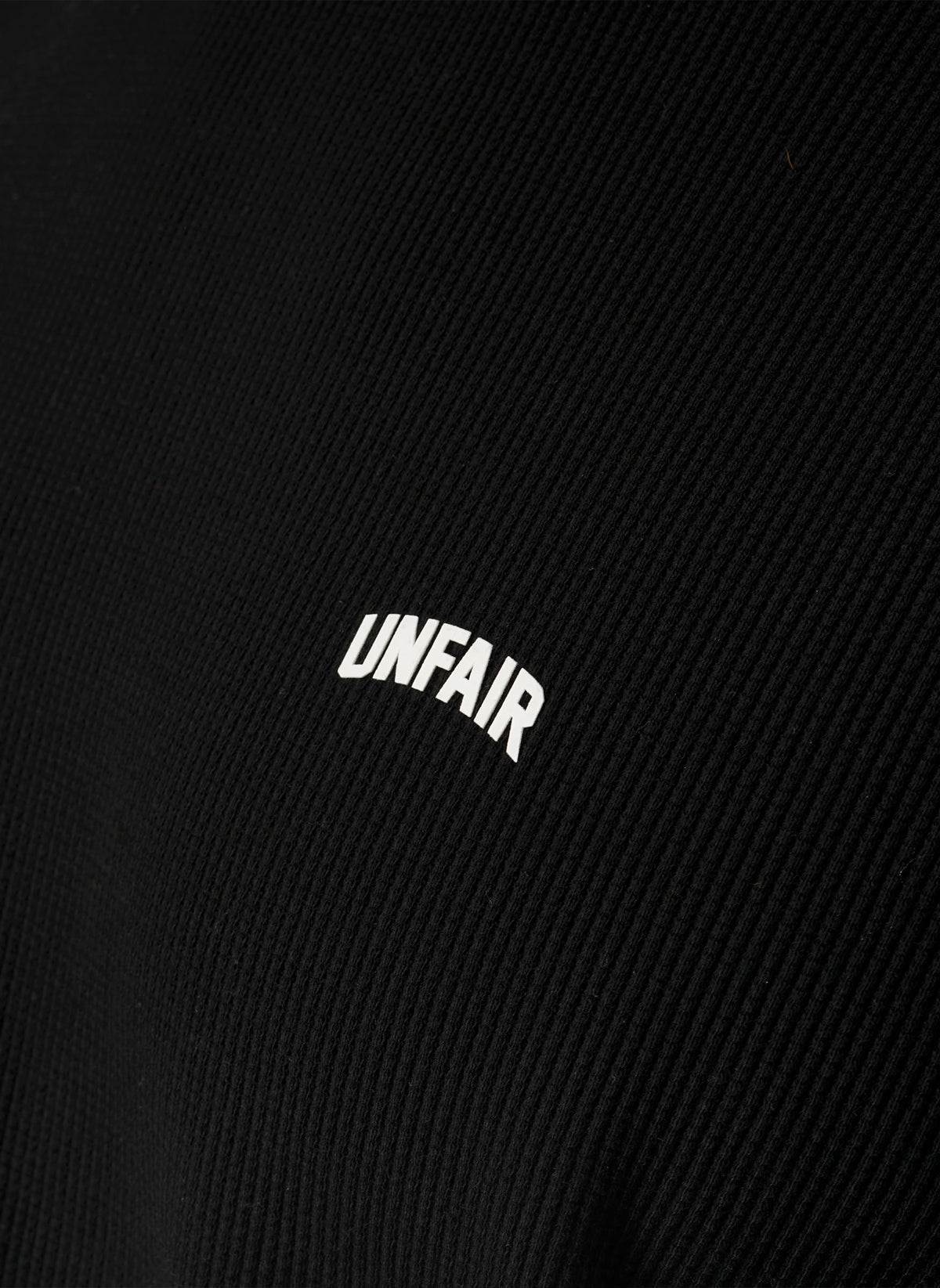 Curved Waffle T-Shirt - Black