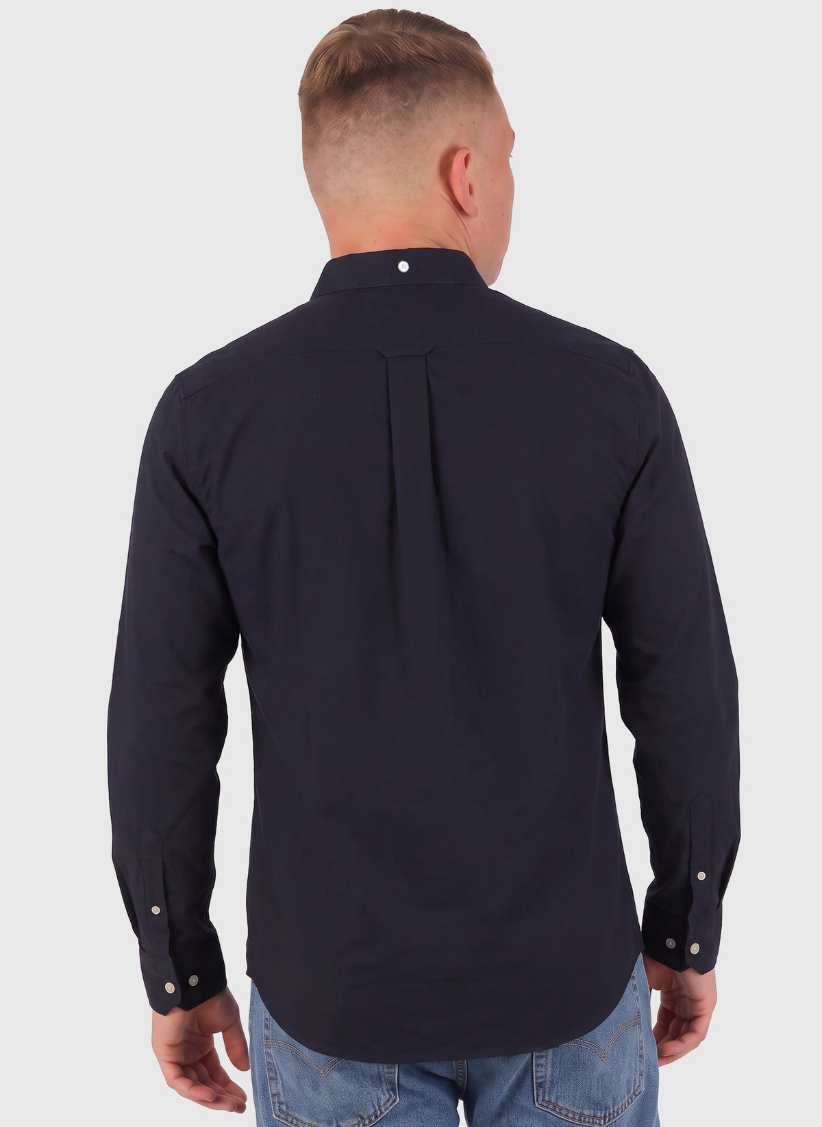 Brewer Slim Fit Hemd - Navy