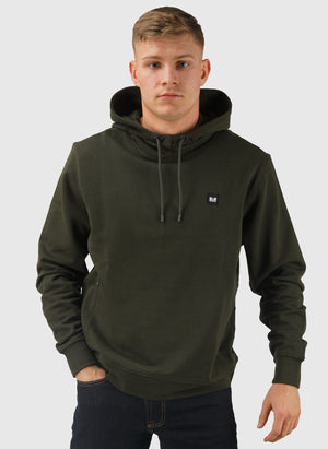 Ribbe Badge Hoodie - Dark Green