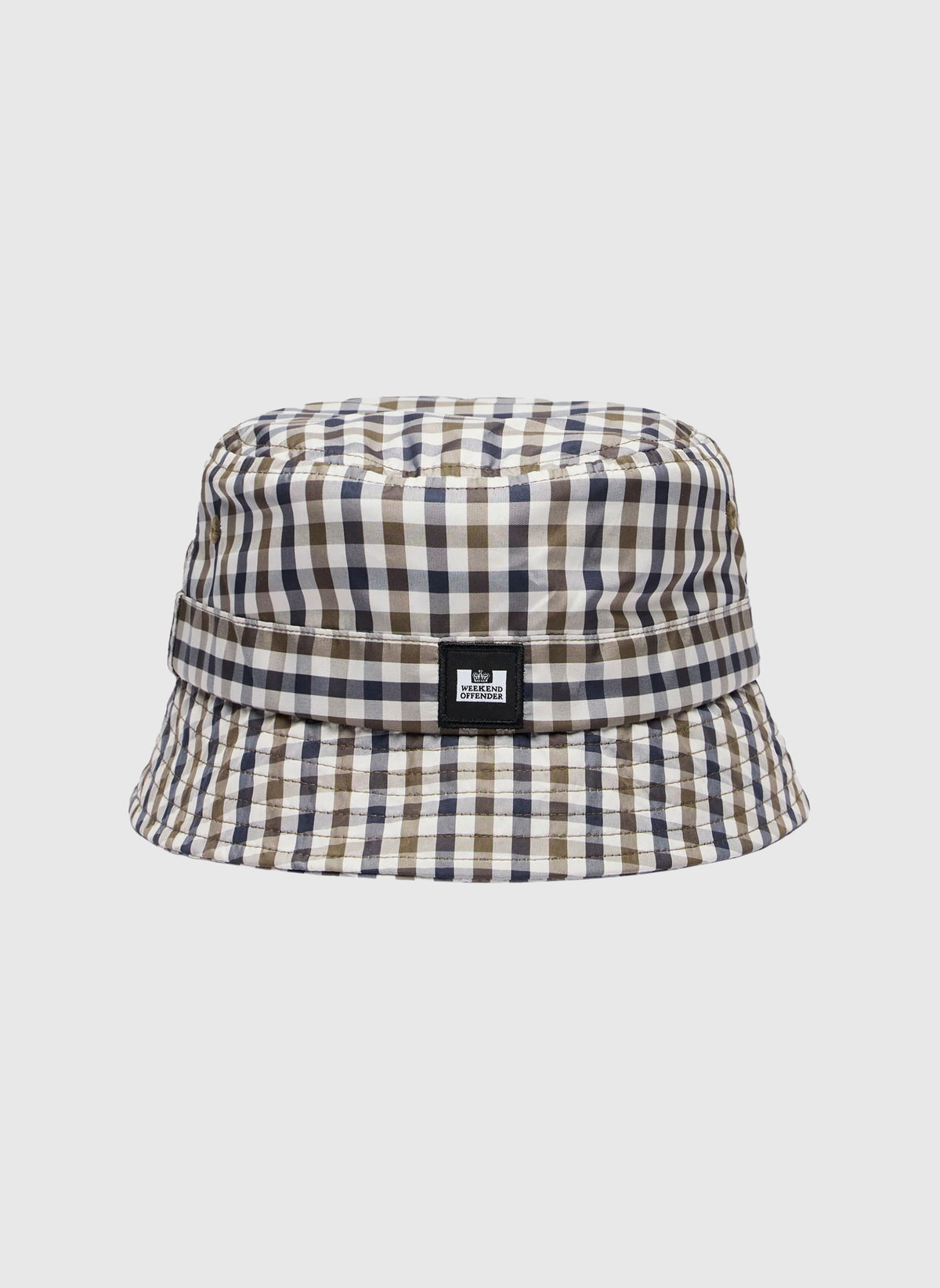 Queensland House Check Bucket Hat - Brown