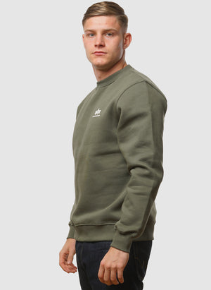 Basic Small Logo Sweatshirt - Dark Olive
