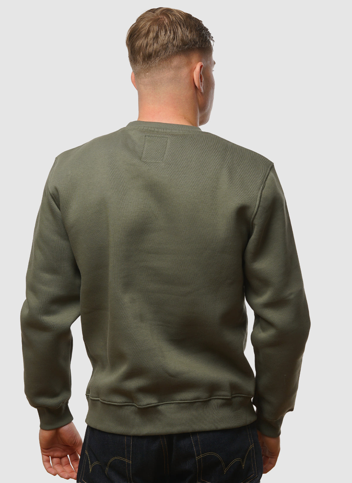 Basic Small Logo Sweatshirt - Dark Olive