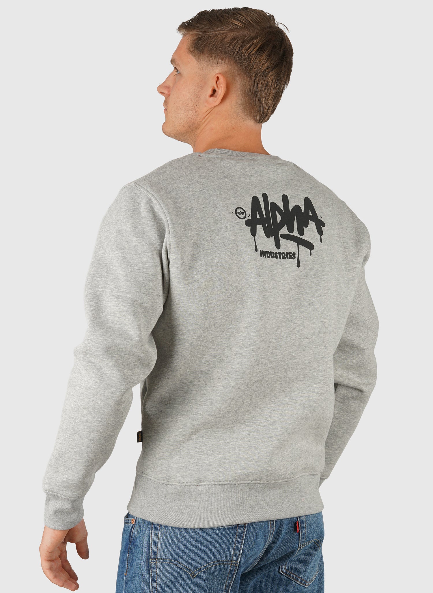 Alpha Signature Sweatshirt - Grey Heather