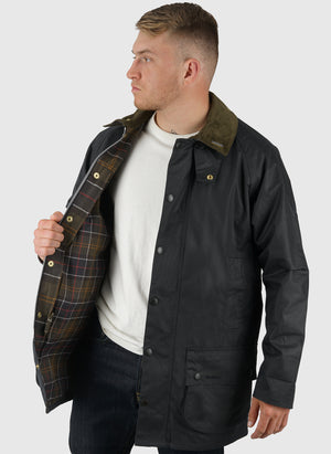 Icons Beaufort Wax Jacket - Navy