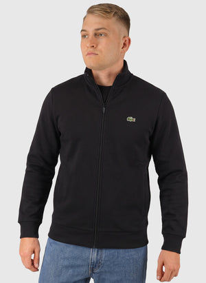 Fleece Zipped Sweatshirt - Black