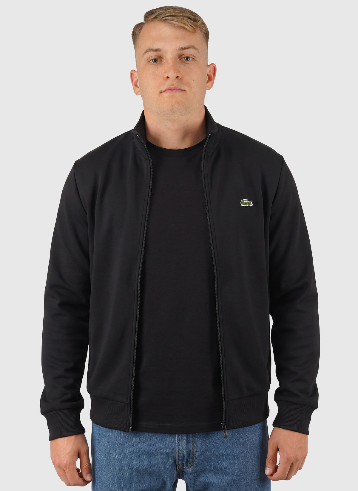 Fleece Zipped Sweatshirt - Black