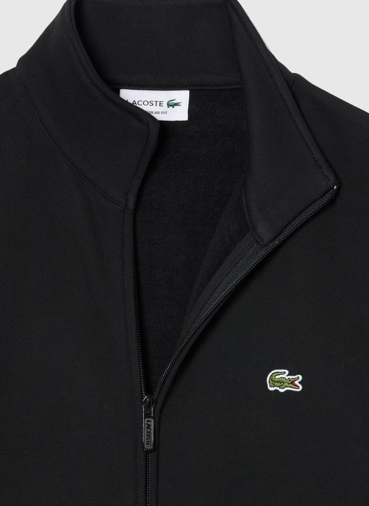 Fleece Zipped Sweatshirt - Black