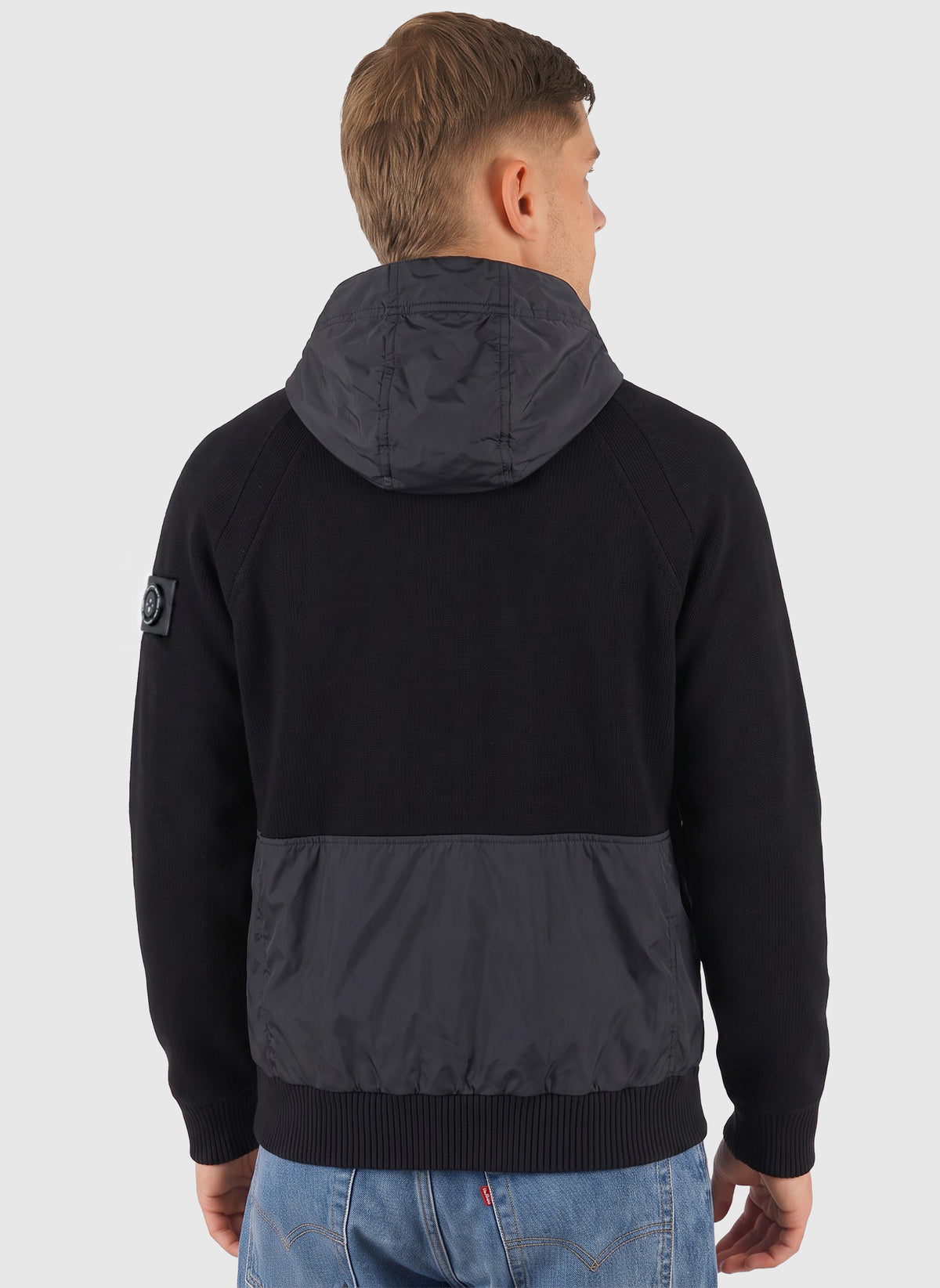 Newbury Hybrid Knit Jacket - Black