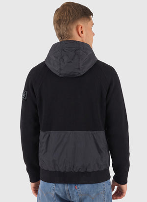 Newbury Hybrid Knit Jacket - Black