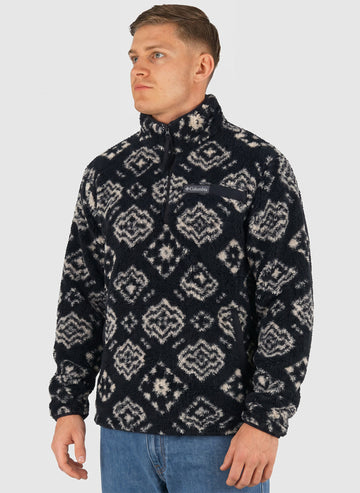 Rugged Ridge High Pile Half Zip - Black Checked