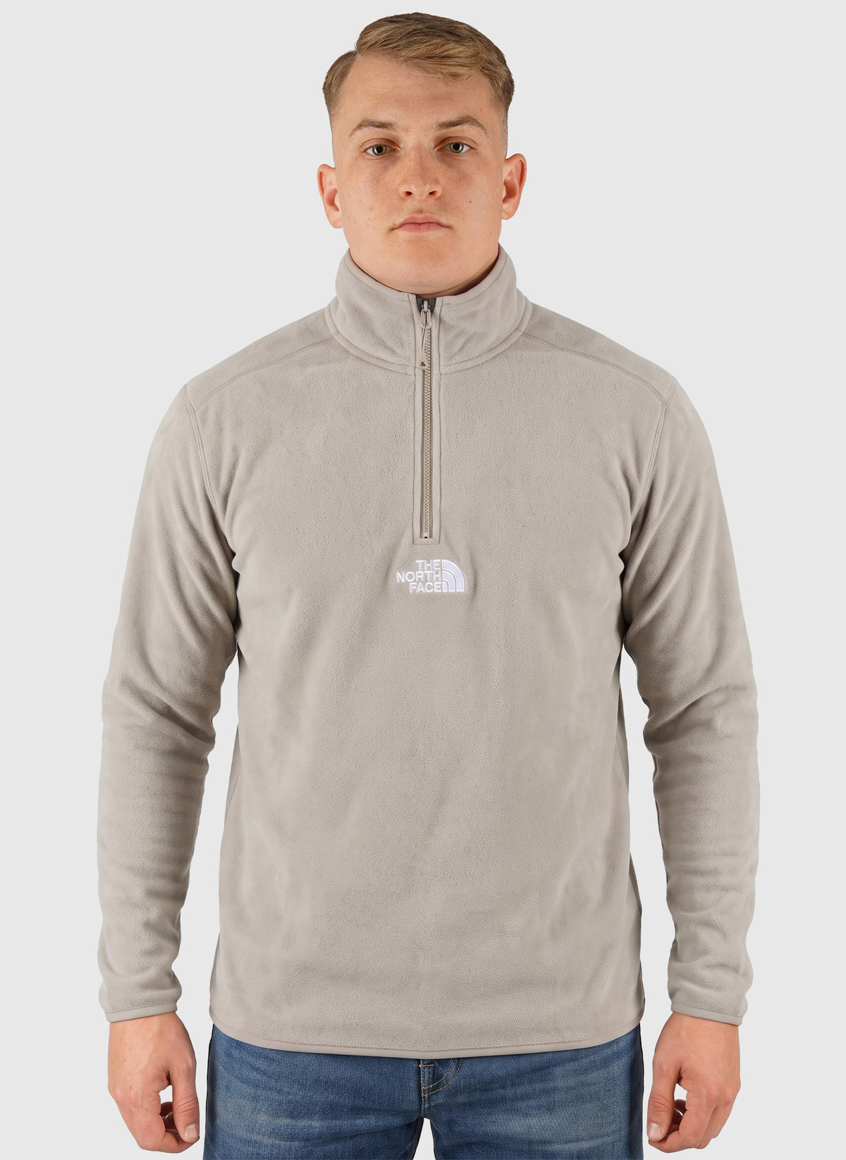 Glacier 1/4 Zip Sweatshirt - Stone
