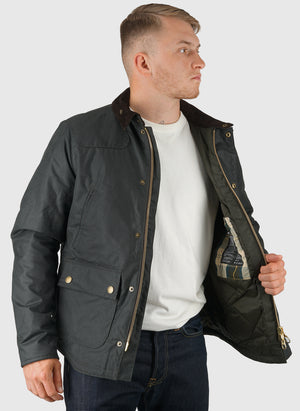 Reelin Wax Jacket - Sage
