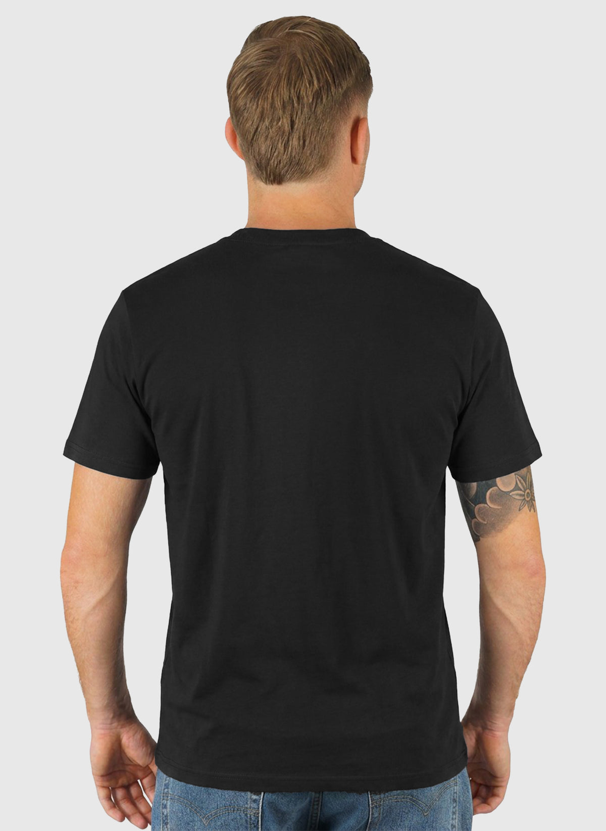 Script Embroidery T-Shirt - Black/White