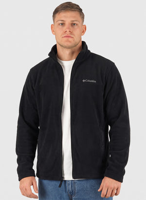 Winter Pass Reversible Fleece - Black Geostripe