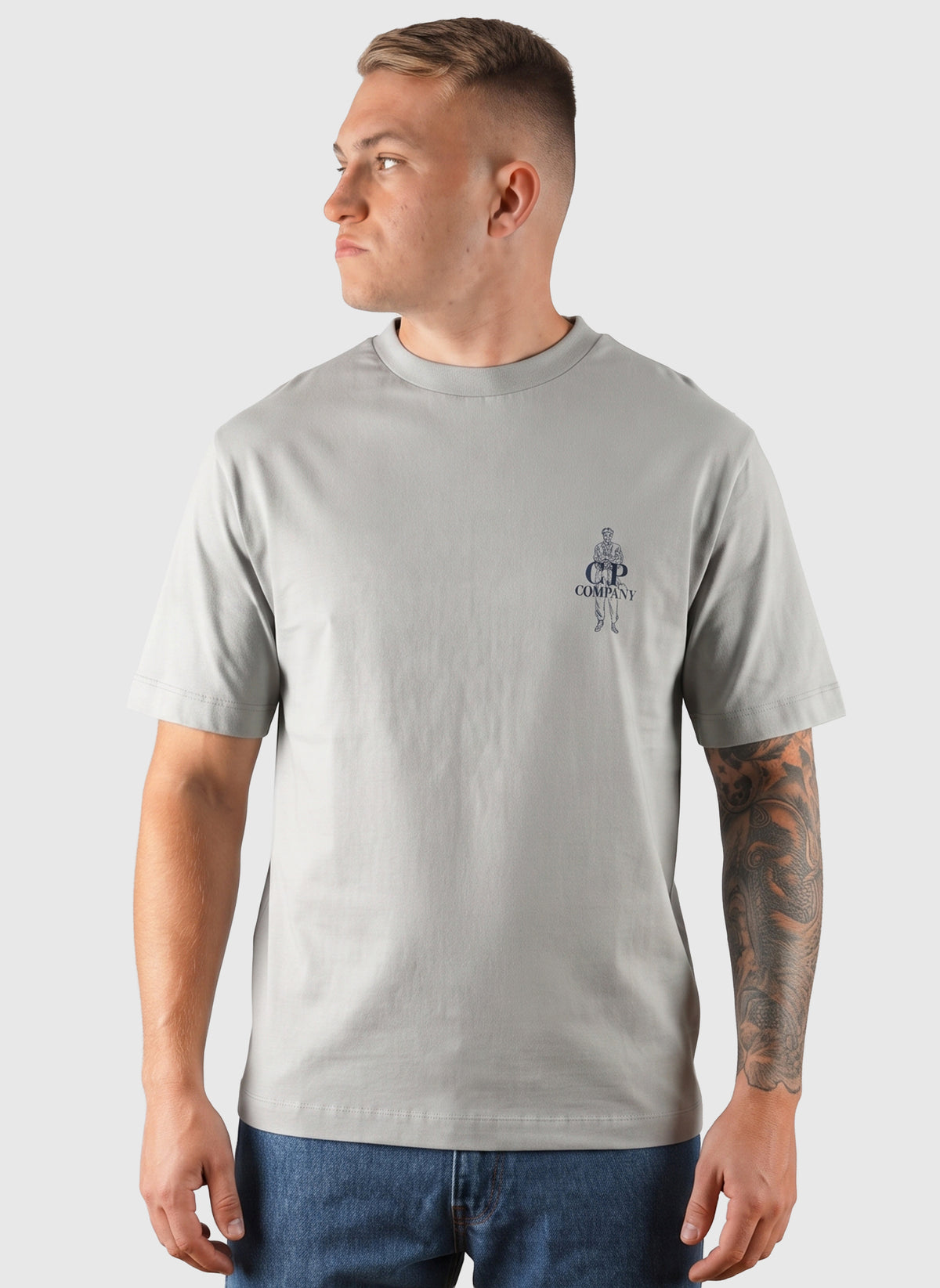 Comfort Sailor Logo Jersey T-Shirt - Flint Grey