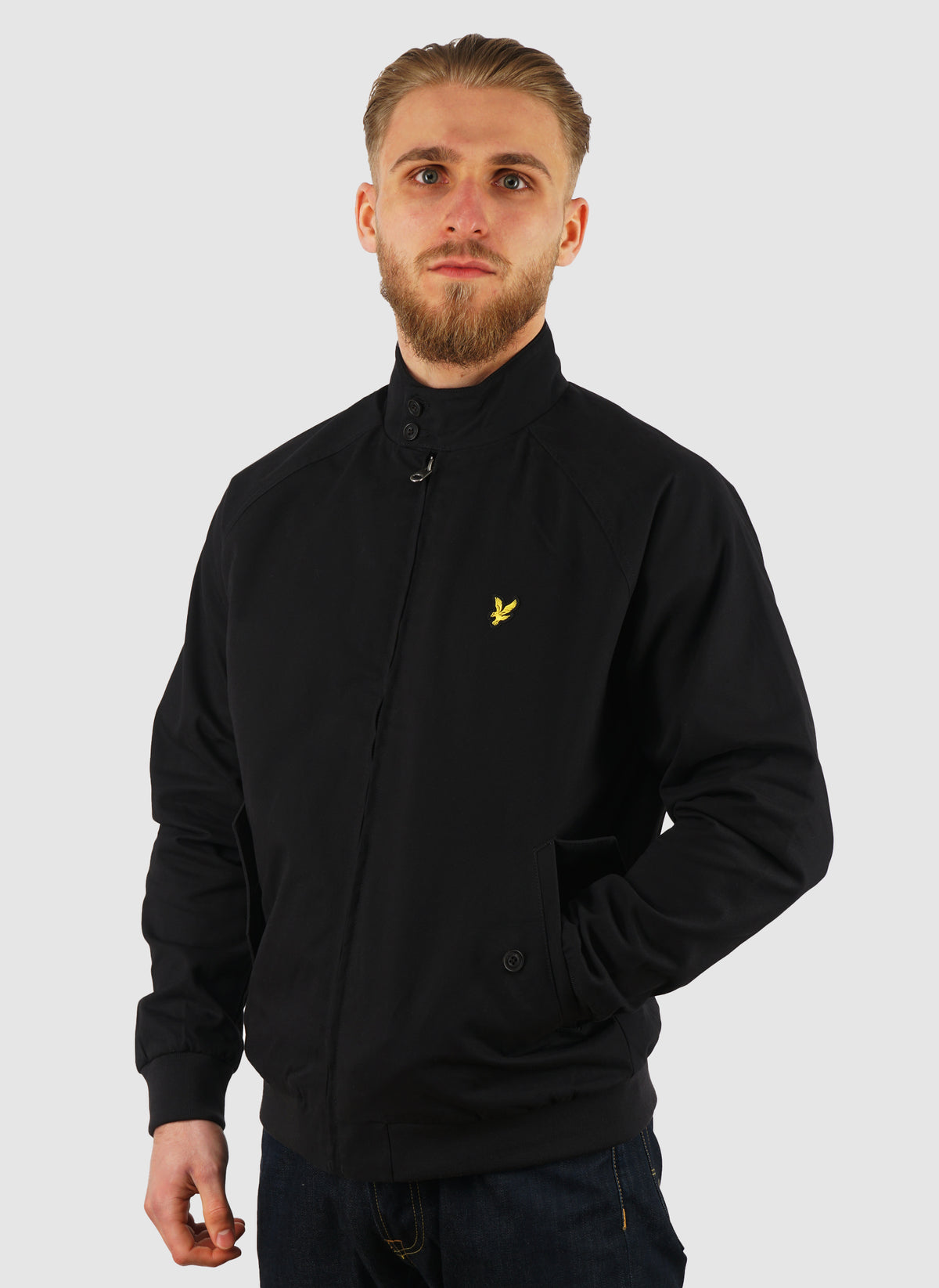 Cotton Harrington Jacket - Jet Black