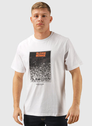 Behave Graphic T-Shirt - White