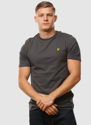 Plain T-Shirt - Gunmetal