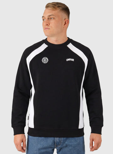 Two Side Panel Crewneck - Black