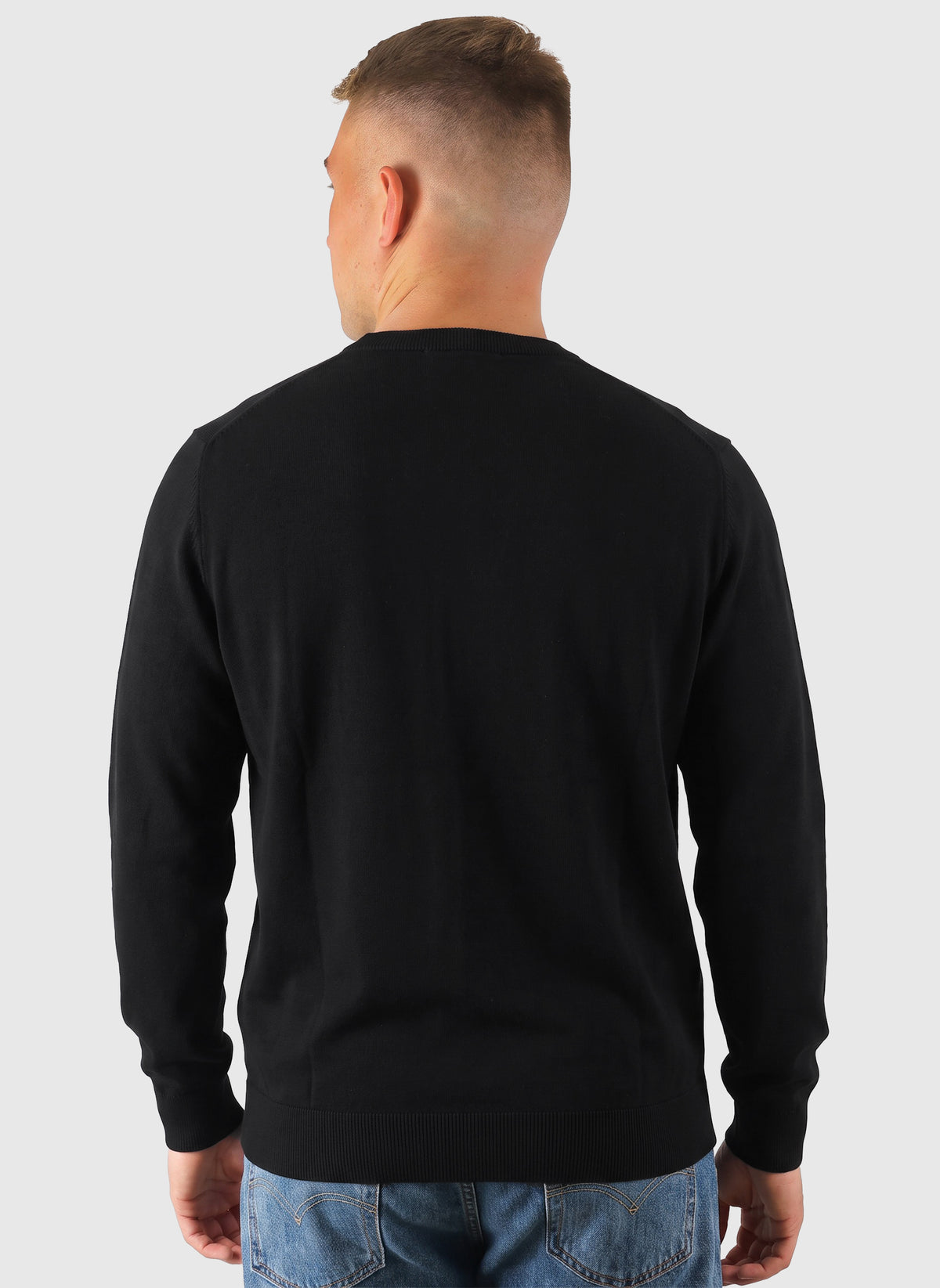 Logo Crew Neck Sweatshirt - Black