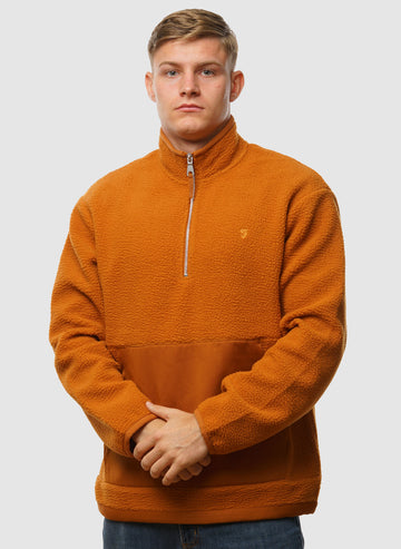 Mews Fleece Sweatshirt - Burnt Ocher