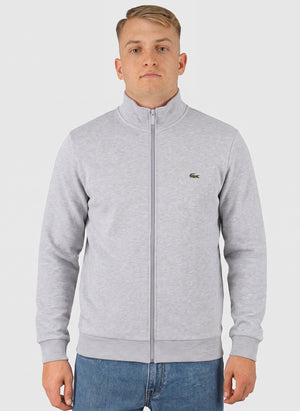 Fleece Zipped Sweatshirt - Silver Shine